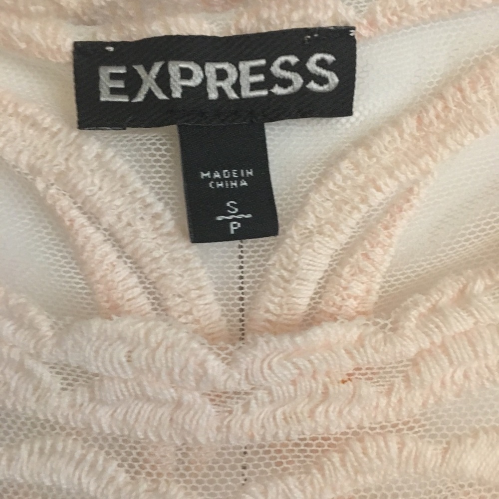 Express Lace Detail Sheer tank size S - Picture 2 of 3